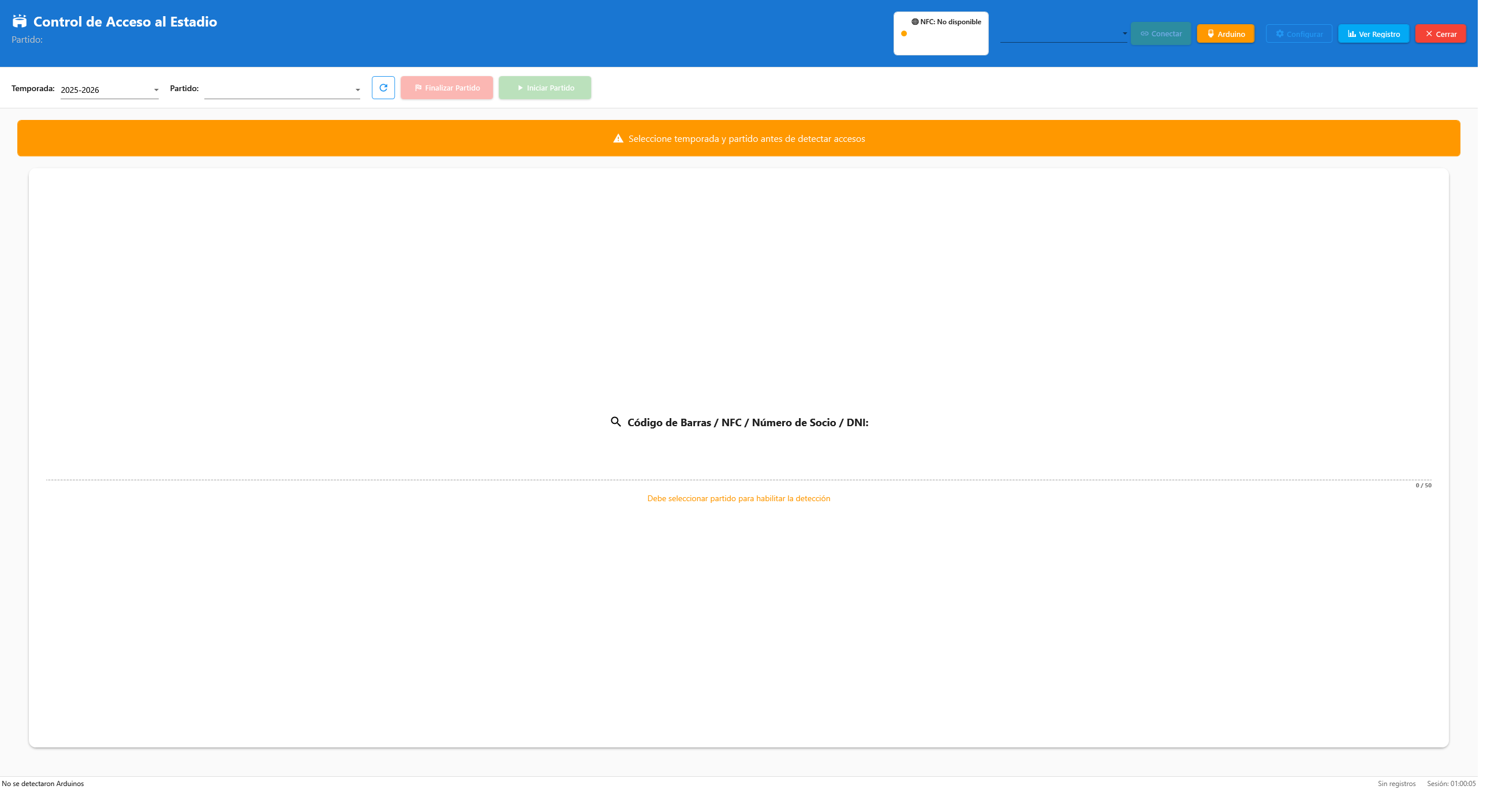 Control de Acceso en tiempo real